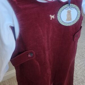 Edgehill Collection Maroon Corduroy One Piece